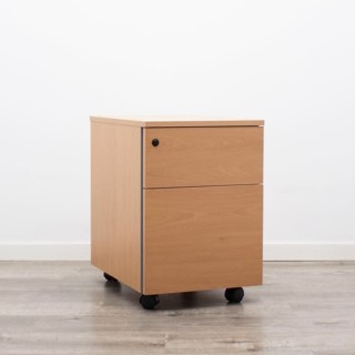 Cajonera de cajón y archivo en peral 2