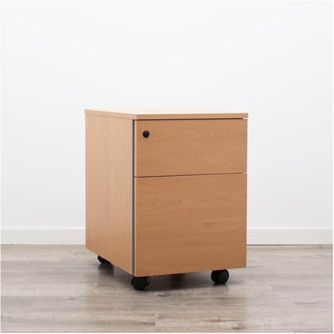 Cajonera de cajón y archivo en peral