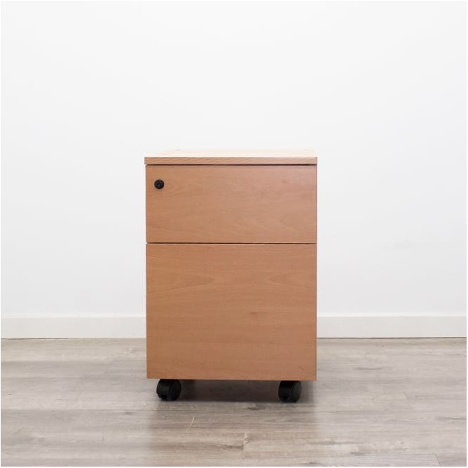 Cajonera de cajón y archivo en peral