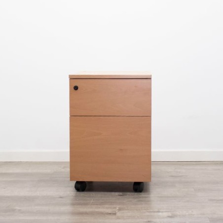 Cajonera de cajón y archivo en peral