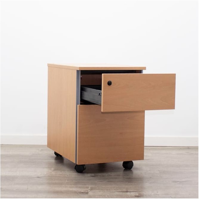 Cajonera de cajón y archivo en peral