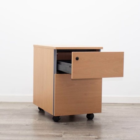 Cajonera de cajón y archivo en peral