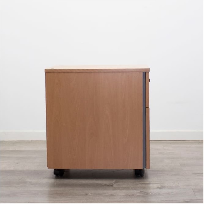 Cajonera de cajón y archivo en peral