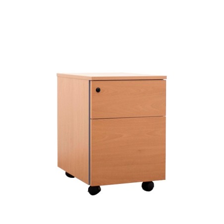 Cajonera de cajón y archivo en peral