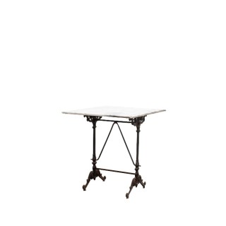 Mesa auxiliar de hierro y mármol de 70cm