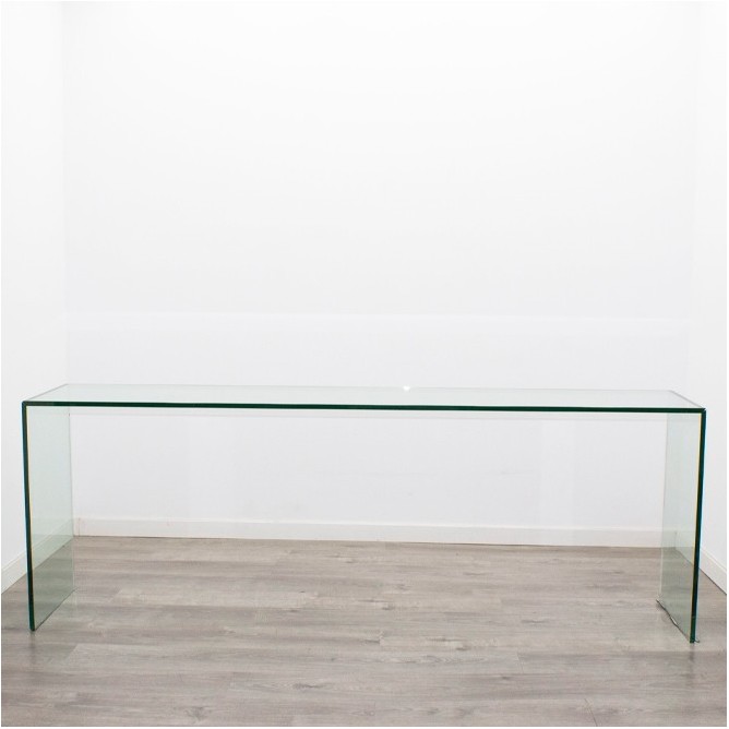 Mesa recibidor de cristal de 200,5cm