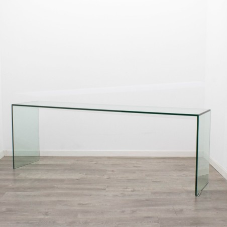 Mesa recibidor de cristal de 200,5cm
