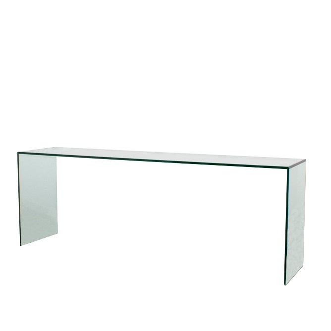 Mesa recibidor de cristal de 200,5cm