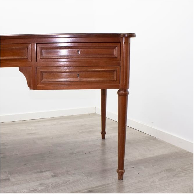 Mesa de dirección clásica en caoba de 163cm