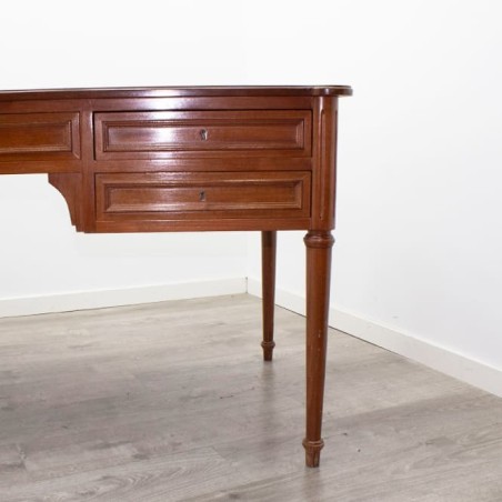 Mesa de dirección clásica en caoba de 163cm