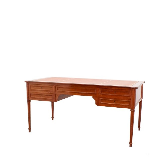 Mesa de dirección clásica en caoba de 163cm