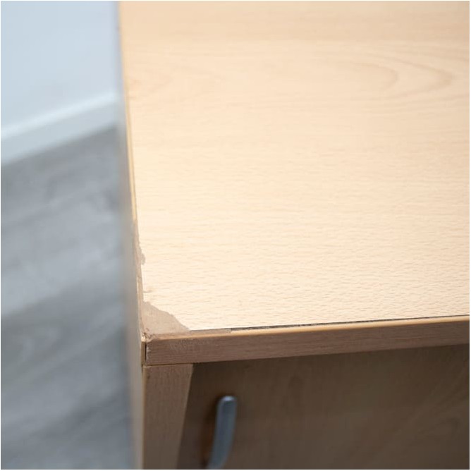 Credencia de 2 cuerpos en melamina cerezo de 120cm