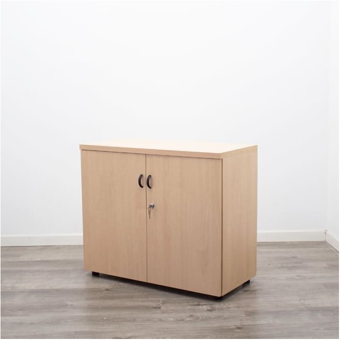 Armario bajo todo puerta en haya de 90cm