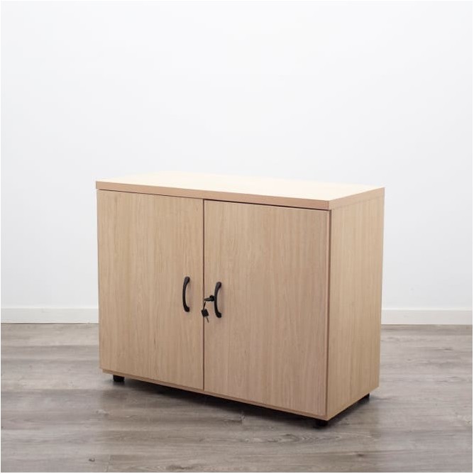 Armario bajo todo puerta melamina haya de 92cm