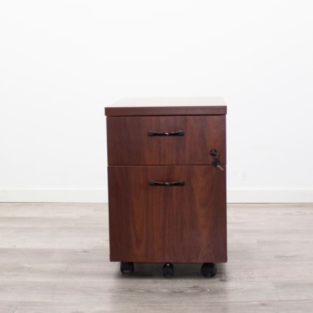 Cajonera cajón y archivo melamina nogal