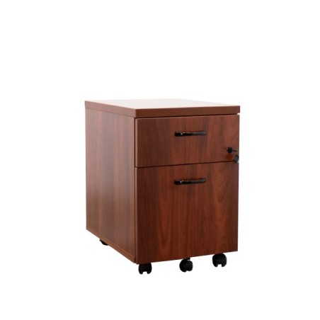 Cajonera cajón y archivo melamina nogal