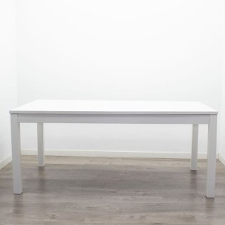Mesa comedor extensible madera blanca de 175cm 2