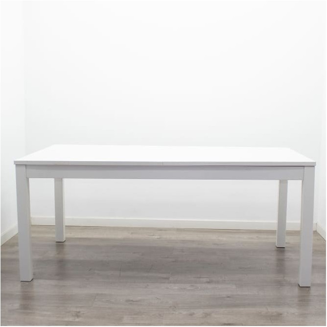 Mesa comedor extensible madera blanca de 175cm