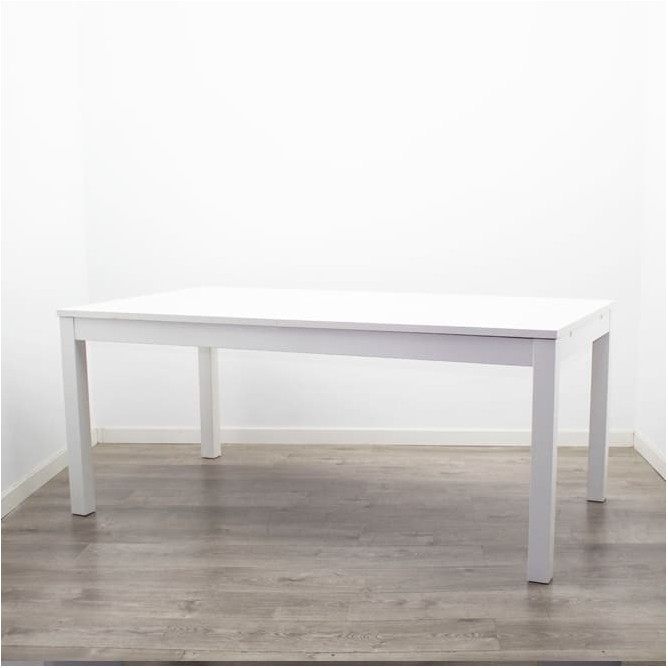 Mesa comedor extensible madera blanca de 175cm