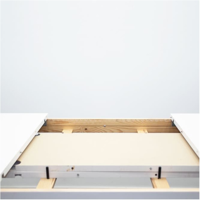 Mesa comedor extensible madera blanca de 175cm