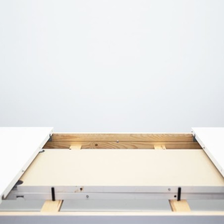 Mesa comedor extensible madera blanca de 175cm