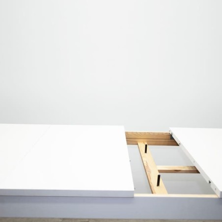 Mesa comedor extensible madera blanca de 175cm