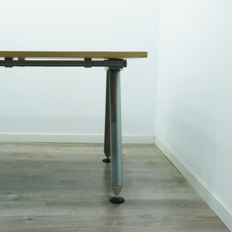 Mesa de dirección en maple y gris de 180cm