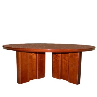 Mesa de juntas de madera en nogal de 211cm