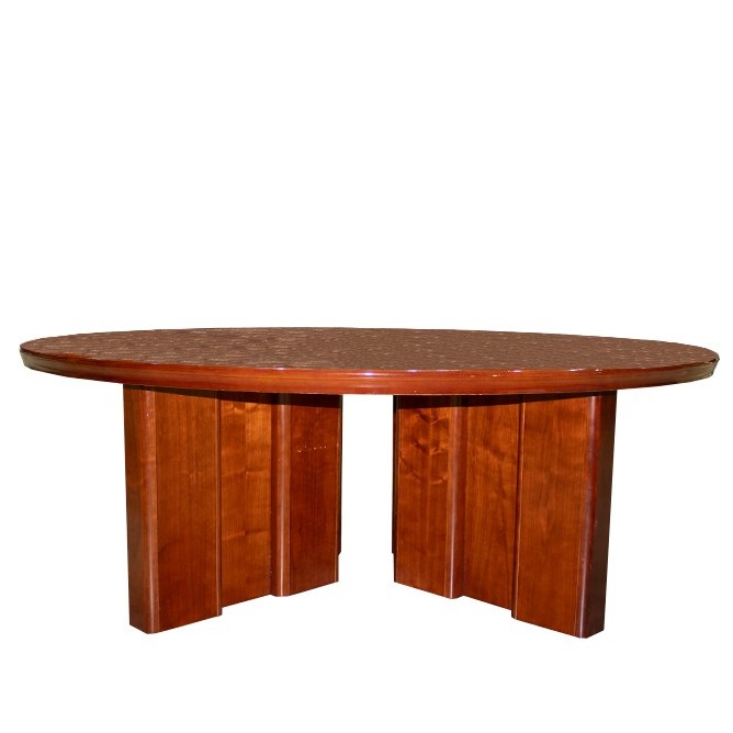 Mesa de juntas de madera en nogal de 211cm