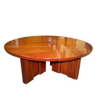 Mesa de juntas de madera en nogal de 211cm 2