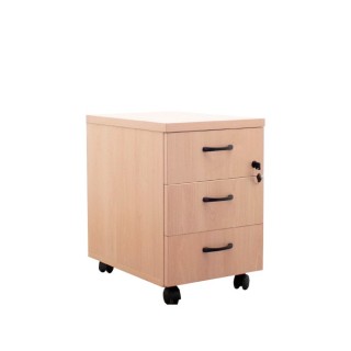 Cajonera 3 cajones melamina haya con llave