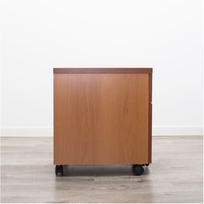 Cajonera con cajón  y archivo en peral con llave