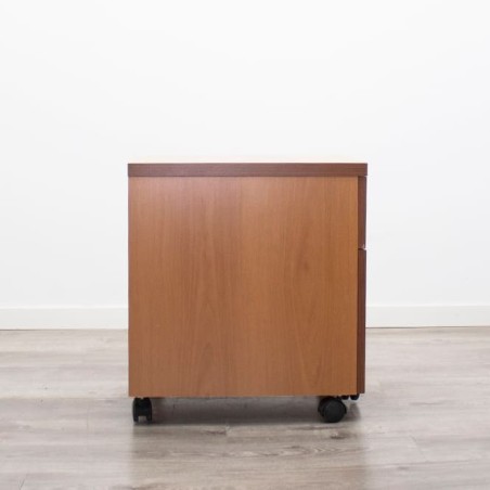 Cajonera con cajón  y archivo en peral con llave