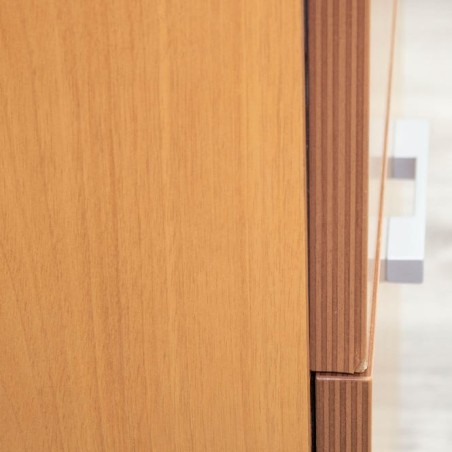 Cajonera con cajón  y archivo en peral con llave