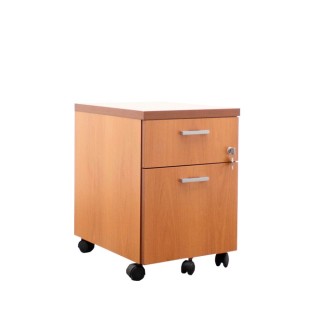 Cajonera con cajón  y archivo en peral con llave