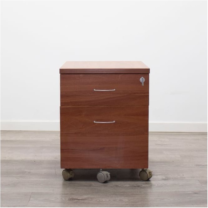 copy of Cajonera de cajón y archivo en haya con llave