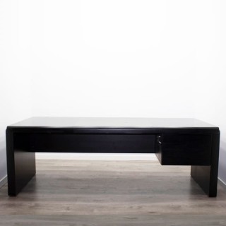 Mesa dirección negra con pata panel de 216cm 2