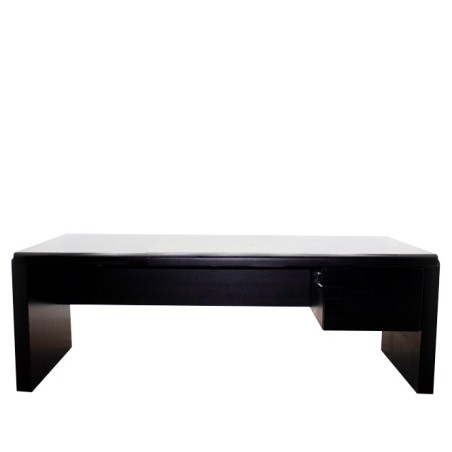 Mesa dirección negra con pata panel de 216cm