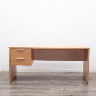 copy of Mesa operativa melamina peral con cajonera colgante (varias medidas) 2