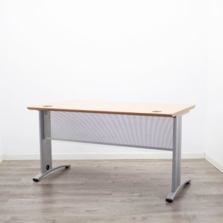 Mesa operativa peral con pata en T invertida de 180cm 2