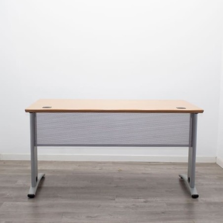 Mesa operativa peral con pata en T invertida de 180cm