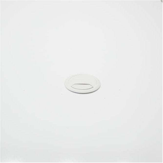 Mesa operativa blanca con patas aluminizadas 180cm