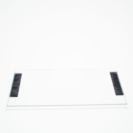 Mesa operativa blanca con faldón de 160cm