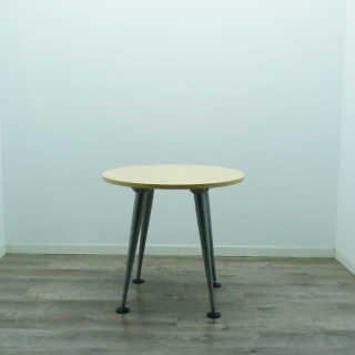 Mesa de reunión redonda en maple de 80cm 2