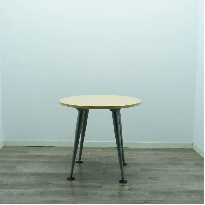 Mesa de reunión redonda en maple de 80cm