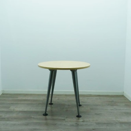 Mesa de reunión redonda en maple de 80cm