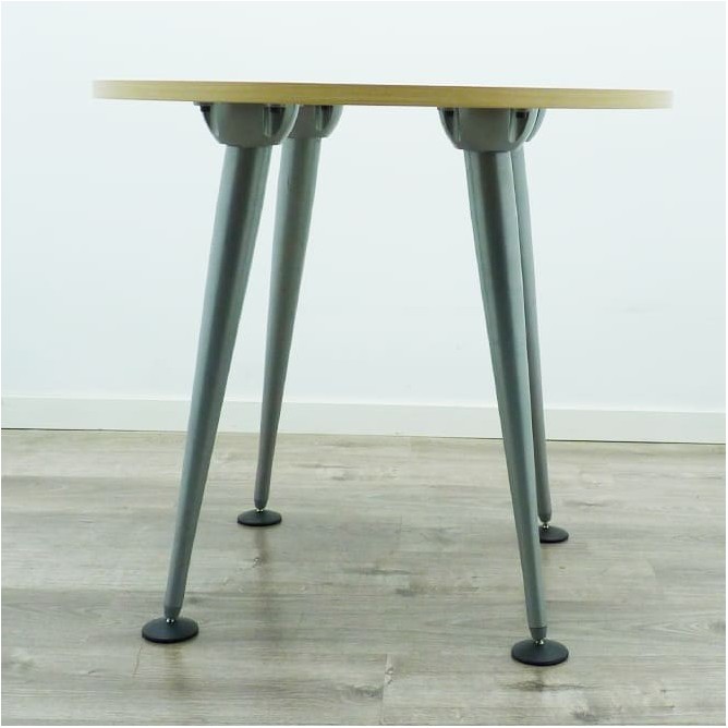 Mesa de reunión redonda en maple de 80cm