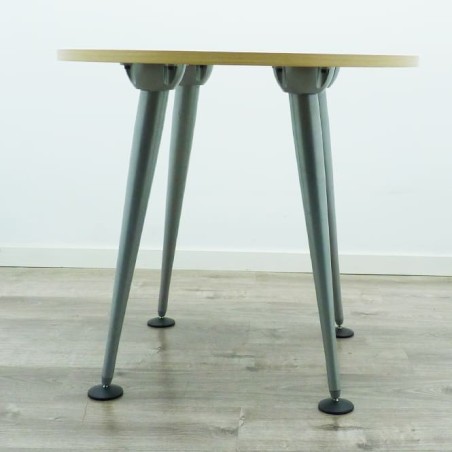 Mesa de reunión redonda en maple de 80cm