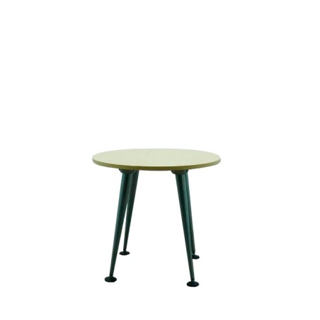 Mesa de reunión redonda en maple de 80cm