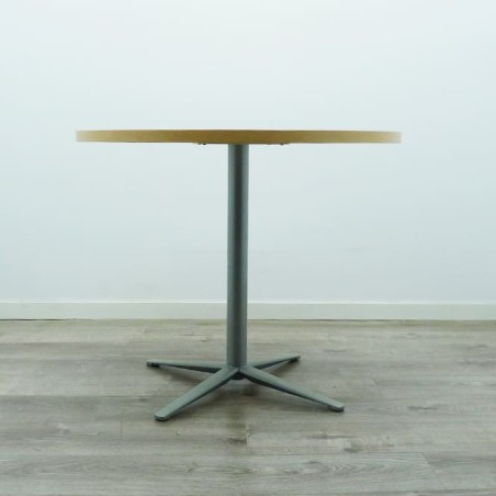 Mesa de reunión redonda en haya de 90cm